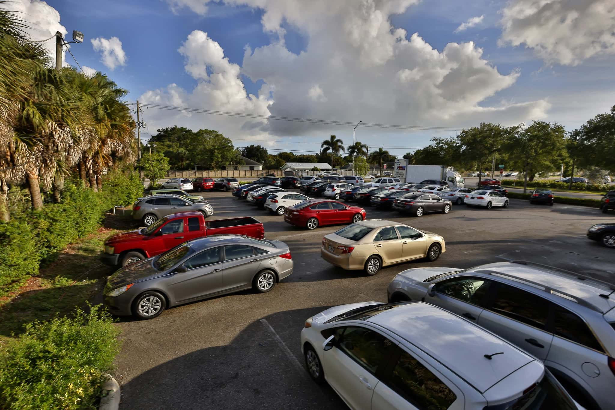 Vehicles for sale on the J&C Auto Sales lot in Naples, Florida