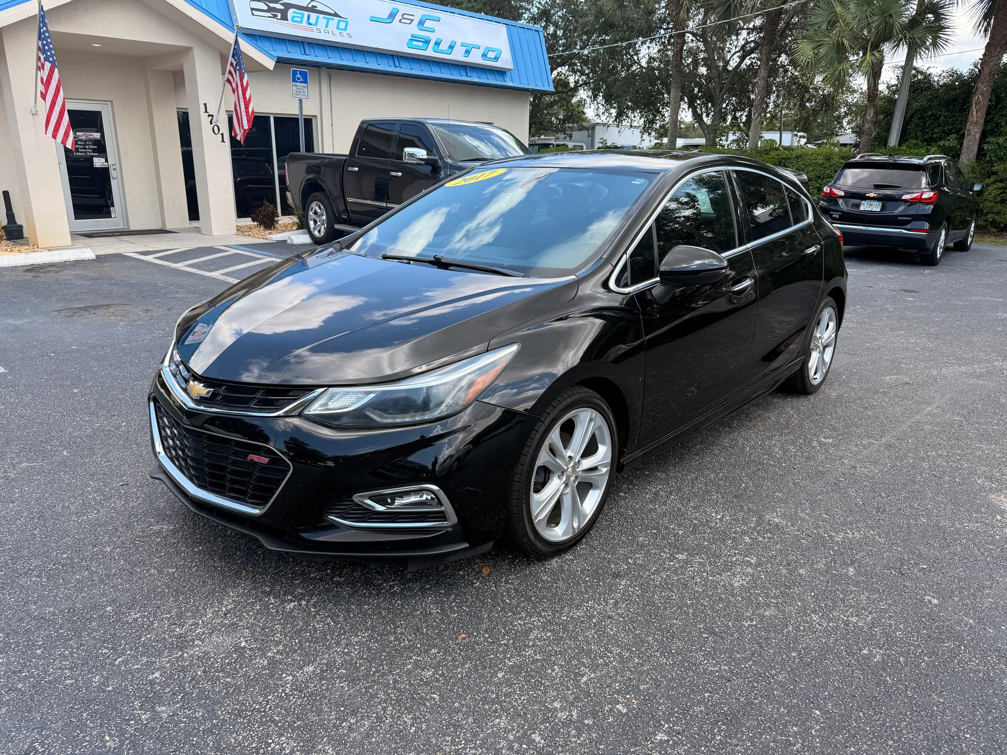 2017 Chevrolet Cruze Premier negro en venta en Naples, FL (1/17)