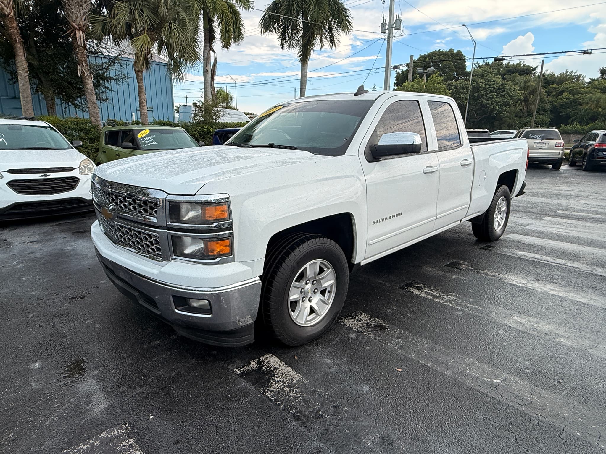 White 2015 Chevrolet Silverado LT for sale in Naples, FL (1/16)