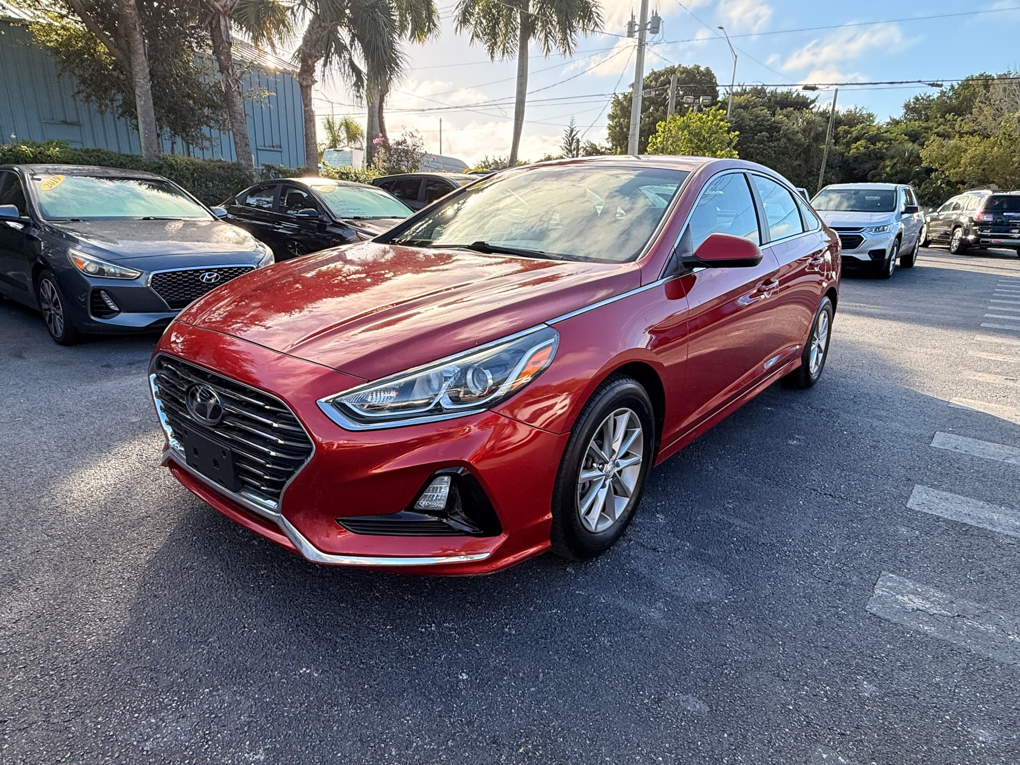 Red 2019 Hyundai Sonata Eco Turbo, SE for sale in Naples, FL (1/16)